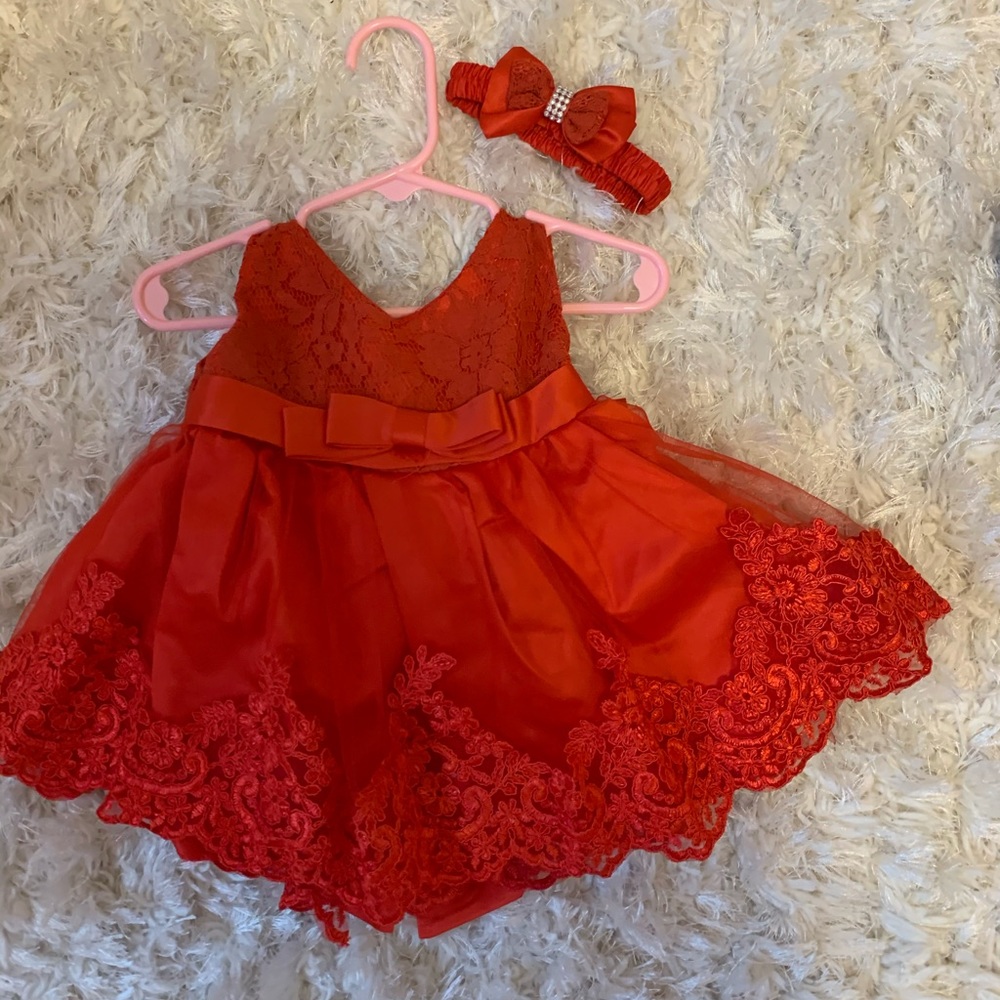 Red holiday dress